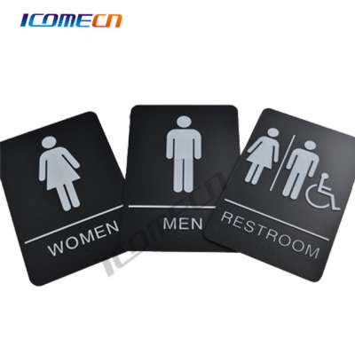 Customized Size plastic door/street advertisement ada braille building signs