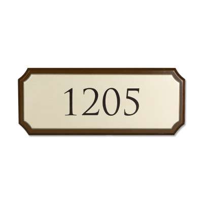 Factory direct supply cheap price custom brass hotel room door number signs